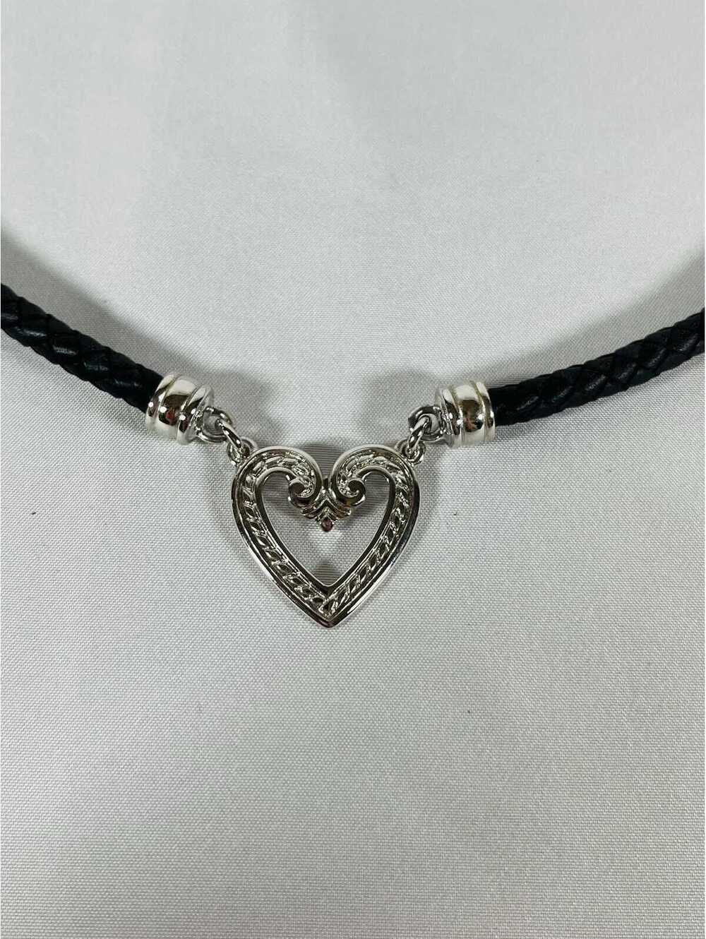 Vintage Premier Designs Perfect Harmony Silver Tone Heart Pendant Necklace